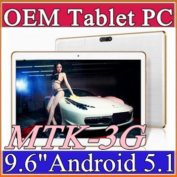 10X 9.6 Inch Tablet PC MTK8382 MTK6592 Quad Core Android 4.4 Android 5.1 Tablet 1GB 16GB 5mp IPS Screen 800*1280 GPS 3G phone Tablets E-9PB