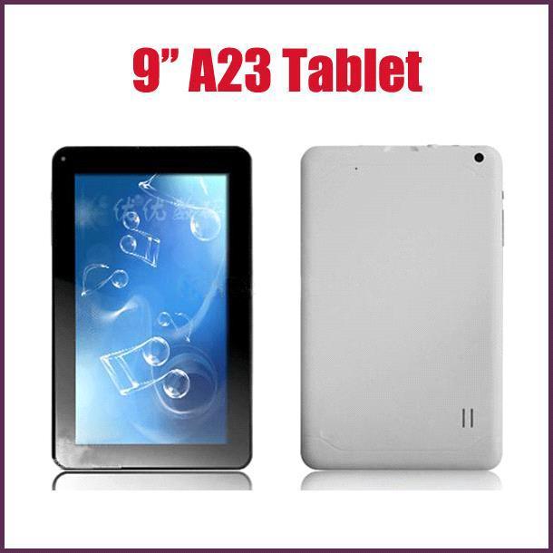 9 inch Allwinner A23 Dual Core Android 4.4 Tablet PC 1.5GHz 512MB RAM 8GB ROM Dual Camera Wifi GooglePlay Retail