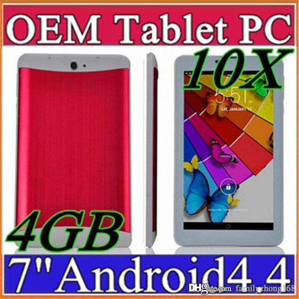 10X DHL 7 inch 3G Phablet Android 5.1 MTK6572 Dual Core 4GB 512MB Dual SIM GPS Phone Call WIFI Tablet PC Bluetooth B-7PB