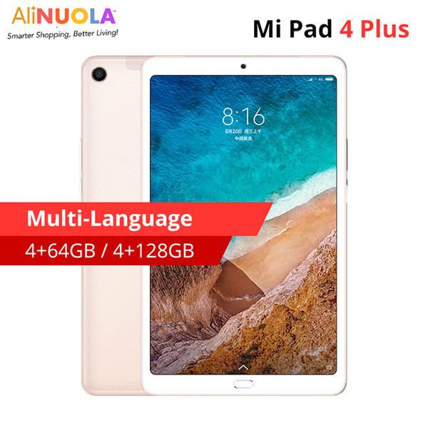 Multi-language Xiaomi Mipad Pad 4 10.1 inches LTE 4GB 128GB Snapdragon 660 AI Voice FHD Black 8620mAh Extra Long Standby MOQ 10 Free FedEx