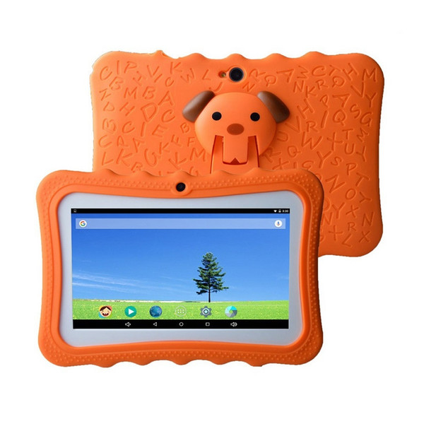 Kids Tablets PC 7 inch Quad Core Student Children Tablet Android 4.4 Allwinner A33 512MB RAM 8GB ROM google Player Protective Case