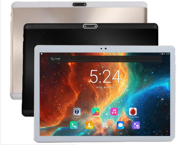 Free shipping Android 7.0 Octa Core 10 inch Tablet PC 4GB RAM 32GB ROM 5MP WIFI A-GPS 4G LTE 2.5D Tempered Glass IPS 1920*1200