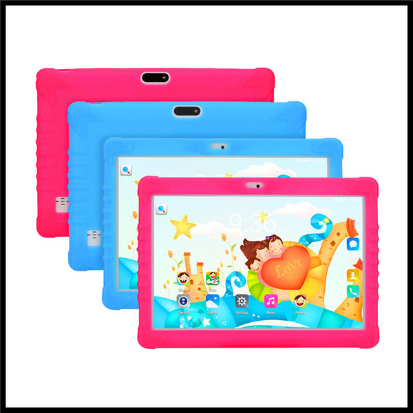 NEW Kids Brand High quality 10 inch kid MTK6580 IPS capacitive touch screen dual sim 3G kid children tablet phone pc google play android 7.0