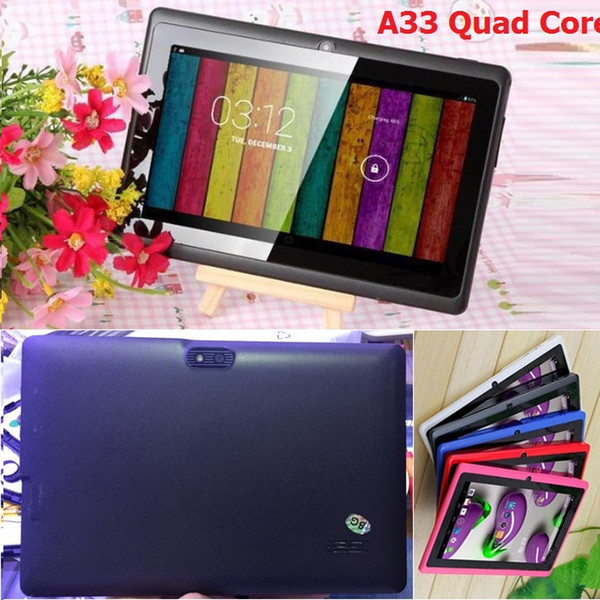 2018NEW Q8 7 inch tablet PC A33 Quad Core Allwinner Android 4.4 KitKat Capacitive 1.5GHz 512MB RAM 8GB ROM WIFI Dual Camera Flashlight Q88