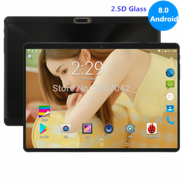 New 4GB RAM 64GB ROM 10 inch tablet Octa Core Dual SIM Card Slots Youtube 1280X800 2.5D IPS Screen Android 8.0 GPS tablet 10.1