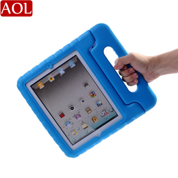 Kids Safe Portable Shockproof Protection Case Cover Shell for New iPad mini4 mini 1/2/3 EVA Foam Handle Stand