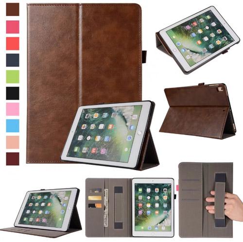 fashion multi-function hand strap wallet card slots folding folio case cover skin for iPad air air2 and iPad 9.7 2017