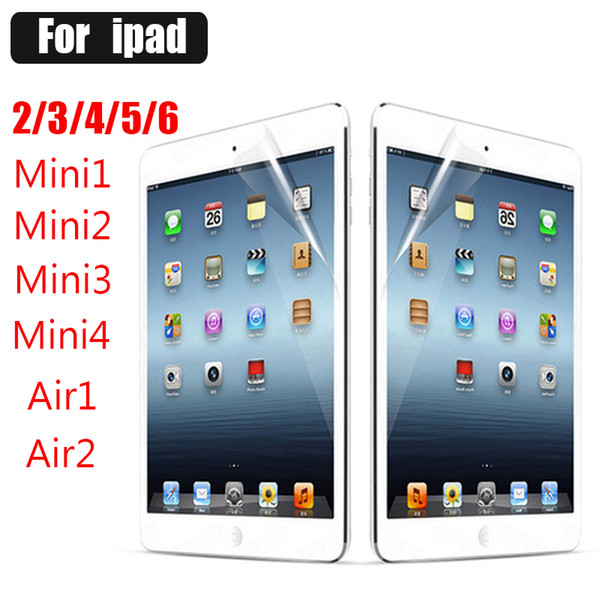 Clear LCD PET Screen Protector Film Guard for ipad air 2 3 4 mini 2 3 4 Pro 9.7 10.5 Protective film