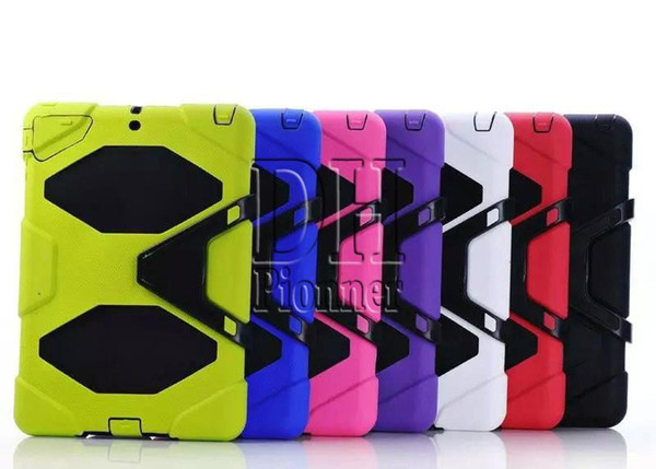 Heavy Duty Dust Shock Proof With Stand Hang Cover Case For Ipad 2 4 mini 5 6 air Samsung T350 T330 8