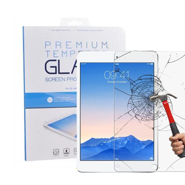 For iPAD Tempered Glass Screen Protector For Ipad Pro 9.7 10.5 Ipad mini Film Tablet Screen Protector 9H 0.4MM Tempered Glass Retail Package