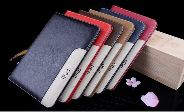 Leather Case For iPad New 2017 Ultra Thin Slim Flip Smart Cover Case For iPad mini 4 Air2