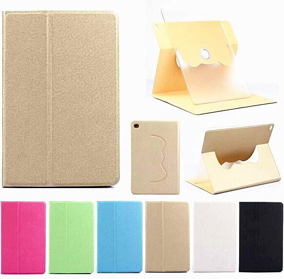 For iPad Pro Rotating PU Leather Cases Pure Color Stand Plating Smart Cover For iPad Pro 12.9 inch