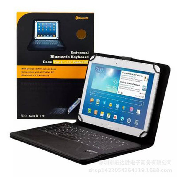 Universal Wireless Bluetooth Keyboard Silicon Case for iPad air Samsung Galaxy 10.1 inch Tab 4 7