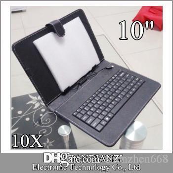 10X OEM Black Leather Case with USB Interface Keyboard for 10 MID Tablet PC Micro C-JP