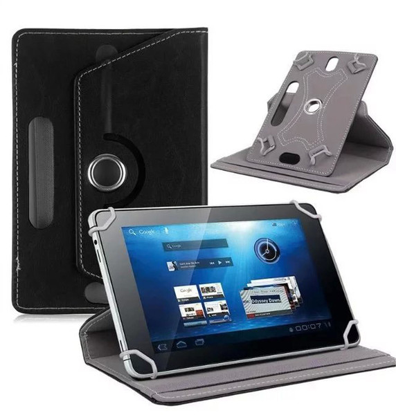 Universal 7 inch Tablet PC Case 360 Degree Rotating Case PU Leather Stand Cover 7 inch Folding Folio Case by DHL