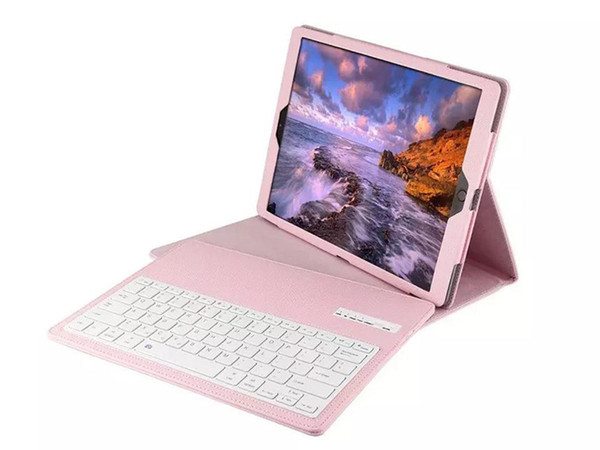 Bluetooth Wireless Keyboard Case PU Leather Smart Cover with Stand Holder for iPad Pro New 12.9 Inch Tablet