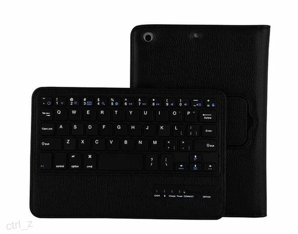 Wireless Bluetooth Keyboard Smart Cover Cases For iPad pro 12.9inch with leather stand retail box