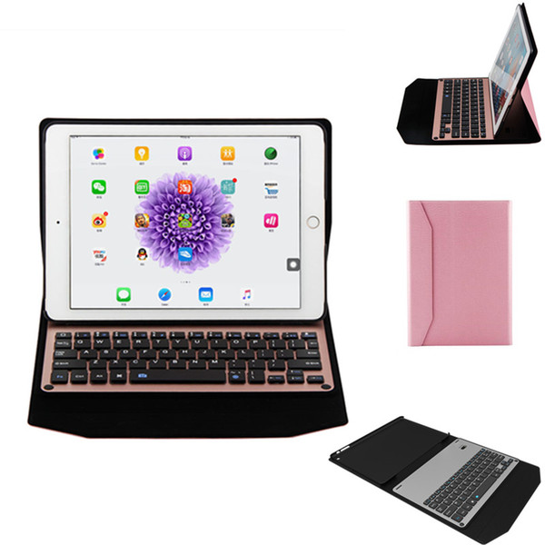 Bluetooth 3.0 Version Wireless Alloy Keyboard Leather Case for Ipad Pro 12.9