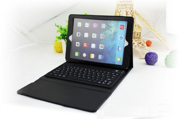 Hot sale 2 in 1 Detachable Bluetooth Keyboard Cross PU Leather Case with Wake up Sleep Function for iPad Mini 1 2 3 4 Pro 9.7 ipad Air 1 2