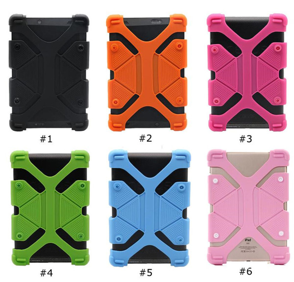 Universal Silicone Tablet Case Protective Stand Cover Bumper Frame For iPad Mini 2018 Pro Samsung Galaxy Tab Lg Tablet