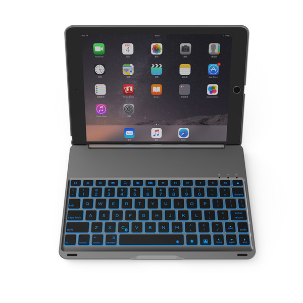 Wireless Bluetooth Keyboard Ultra Slim Aluminium Wireless Bluetooth Keyboard Carrying Stand Case Cover for Apple iPad Air 2