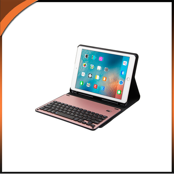 Smart bluetooth keyboard case PU leather Cover for ipad air/air2/pro 9.7/2017 ipad 9.7/2018 ipad 9.7