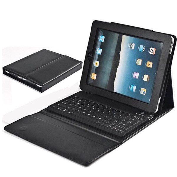 For new ipad 9.7 2018 2017 Bluetooth Wireless Keyboard Leather Case Cover with Stand Holder for ipad mini air pro 9.7 PCC066