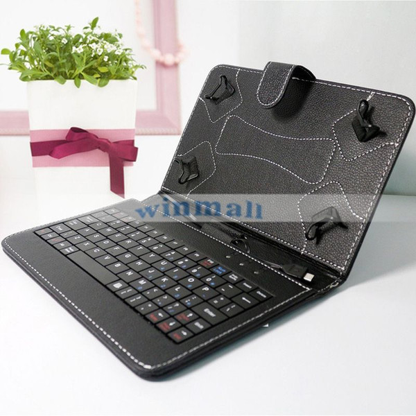 Micro USB Keyboard Case PU Leather Tablet Stand Cover Cases Foldable Case For 7 inch Android Tablet PC Q88 Q8 A33