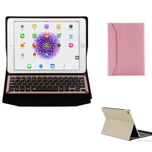 Bluetooth 3.0 Version Wireless Keyboard Leather Case for Ipad Pro 12.9