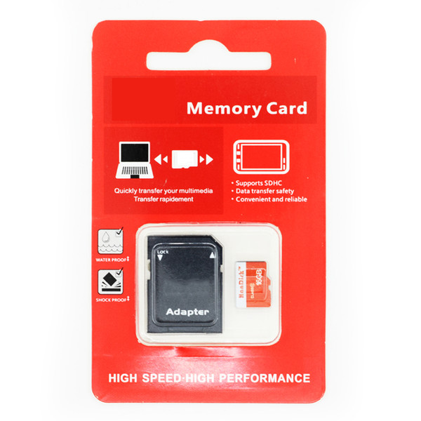 MicroSD Memory Card 32GB 16GB 4GB 128GB 128MB Micro SD Card With Adapter + Package micro SDXC