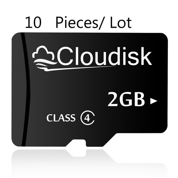 100% Real Capacity 10pcs/lot 2GB Memory cards 2 GB MicroSD Card Class 4 Wholesale Price And CE FCC Certificate