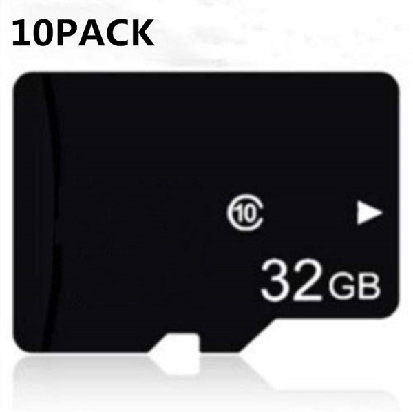 10 Pack Class 10 32GB TF Card Flash Memory Card Micro SD Card 32GB for Cell Phone Camera Tablet PC Speaker/MP3/MP4 Free SD Adapter