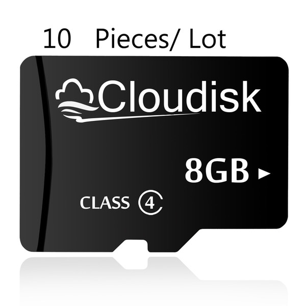 100% Real Capacity 10pcs/lot 8GB Memory cards 8 GB MicroSD Card Class 4 Wholesale Price And CE FCC Certificate