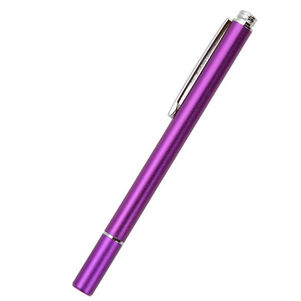 New s 12.5cm Fine Point Round Thin Tip Capacitive Stylus Pen Tablet Stylus Pen For iPad 2/3/4/air/mini High Quality- Purple