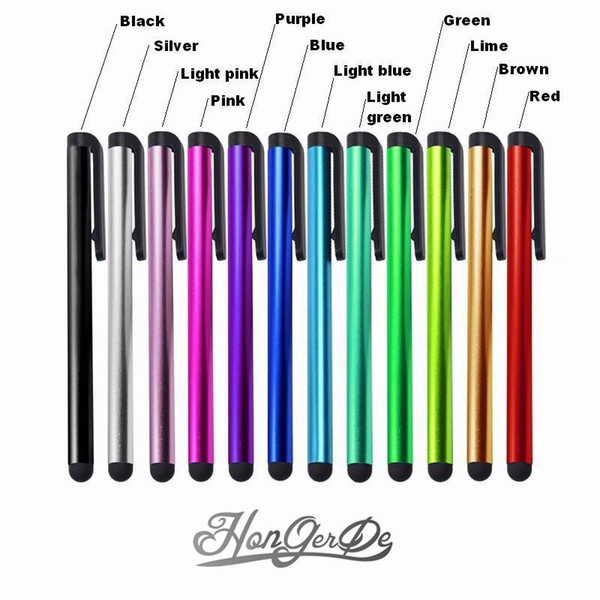 Capacitive Stylus Pen 10 Candy Color Mini Stylus Touch Screen Pen For Capacitance Screen Iphone 5S Ipad 2/3/4 SUMSANG S5/S4 K6046