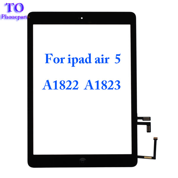 10PCS For iPad 5 ipad Air A1822 A1823 Touch Screen Digitizer Front Glass Lens Replacement DHL Free