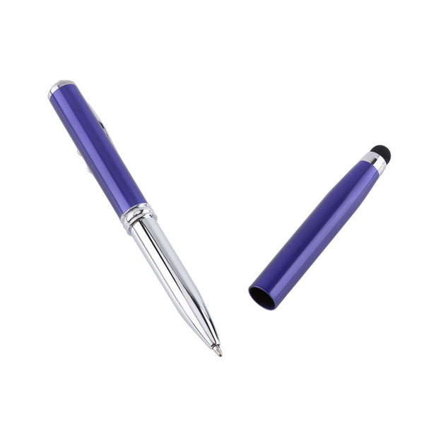 4 in 1 Capacitive Pen Touch Screen Ballpoint Pens LED Light With Laser Pointer For Tablet 45