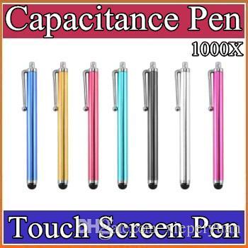 1000X High quality metal style Stylus Touch pen touch screen pen for iphone 5c 5s for ipad 2 3 for samsung phone 3-DB