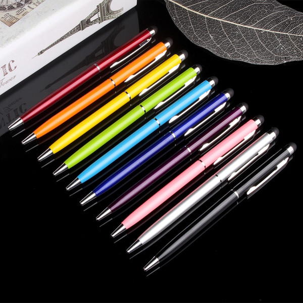 Touch Screen Stylus Pen Muti-fuction Capacitive and Ball Point Pen 2-in-1 for Iphone Sumsang Ipad HTC etc all Smart CellPhone&Tablet