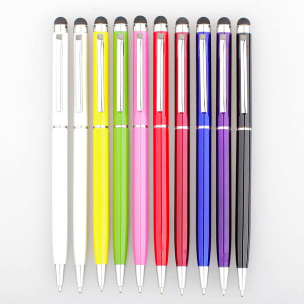 Multifunction Stylus Capacitive Pen Writing Ballpoint Pen Touch Screen For Iphone 6s 6 Samsung Mobile Phone Tablet Laptop