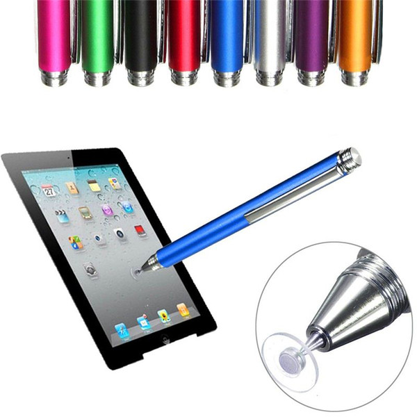 New 8 Colors 12.5cm Fine Point Round Thin Tip Capacitive Stylus Pen Tablet Stylus Pen For iPad 2/3/4/air/mini High Quality