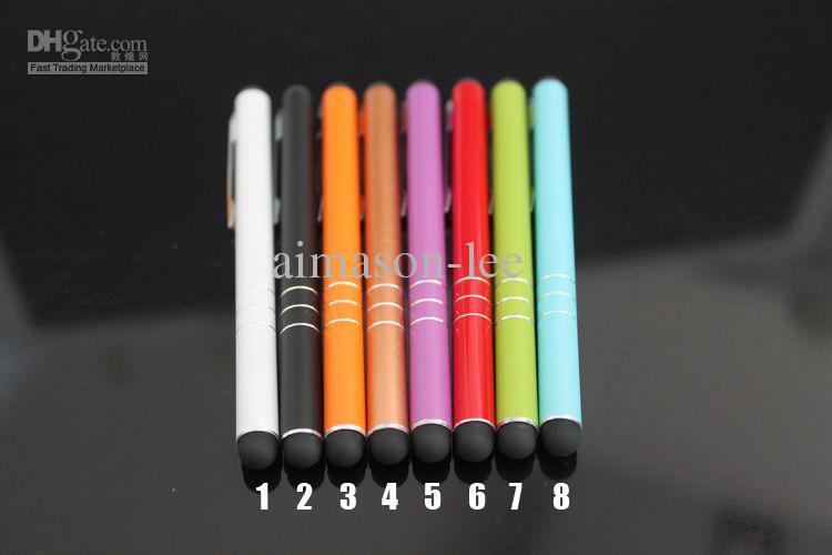 Metal Universal Capacitive Stylus Touch Pen for iPhone iPad Tablet PC Cellphone via DHL 300 pcs/lot;500 pcs/lot