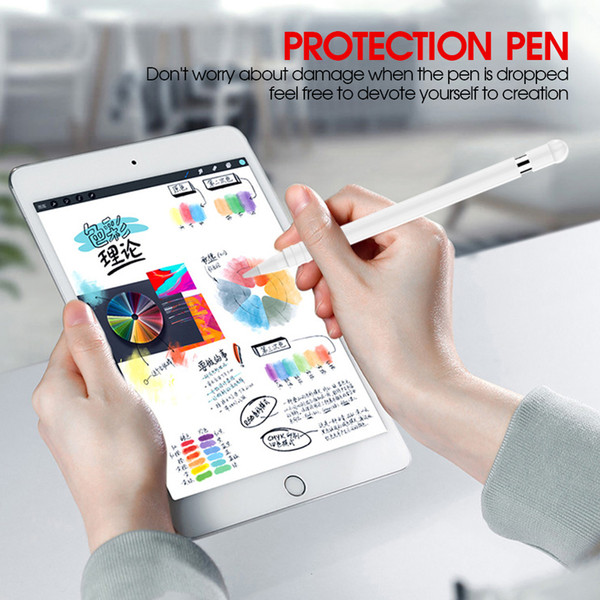 Touch Stylus Pen Tablet Protective Cover Case Pouch Soft Silicone Tips Cap Sleeve Anti-Slip Anti-Lost For Apple Pencil 2 Simpe New Design