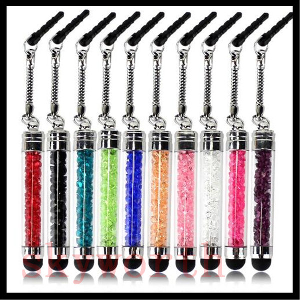 Rhinestone Stylus Pen Touch Pen with Anti Dust Plug for iphone 5 5SE 6 6S Plus New ipad 3 4 ipad mini