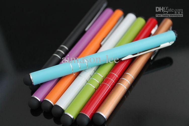 Metal Universal Capacitive Stylus Touch Pen for iPhone iPad Tablet PC Cellphone free shipping 20pcs/lot;30pcs/lot