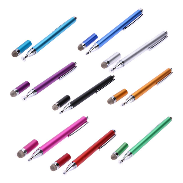 2 In 1 Uniquely design Capacitive Pen Touch Screen Drawing Pen Stylus for iPhone iPad Tablet PC Smart Cell phone