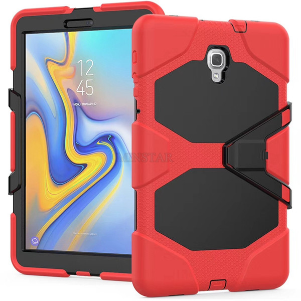 For Samsung Tab A T350 T550 Tab 4 T230 T330 Tab 3 P3200 P5200 iPad Air 2 2 3 4 Mini Silicone Plastic Kickstand Tablet Case with Stand