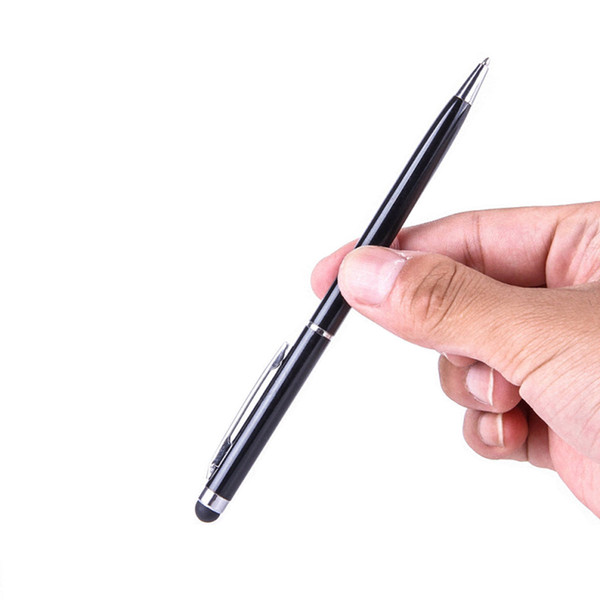 Universal Metal Touch Capacitive Tablet pen Stylus Pen Microfiber Ball For ipad iPhone 6 6s 7 Laptop Built-in Ballpoint