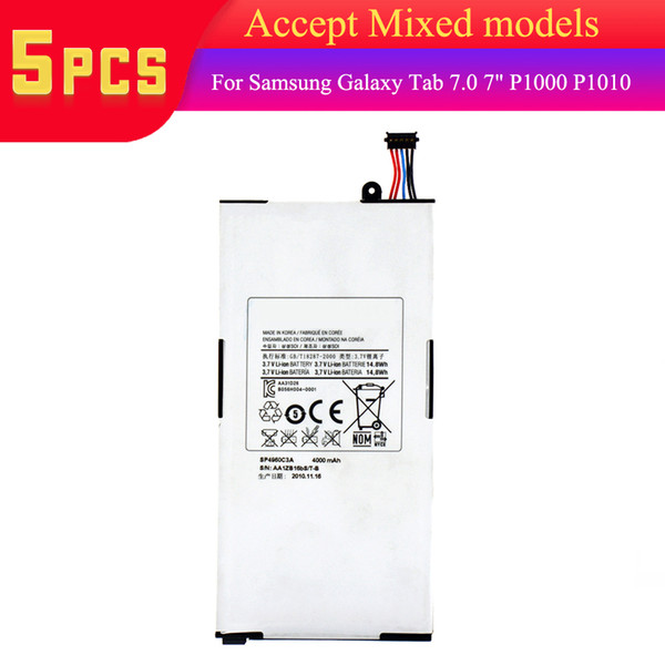 SP4960C3A Top Quality Li-ion Replacement Battery For Samsung Galaxy Tab GT-P1000 P1010 P1000N PC Tablets Batteria Akku