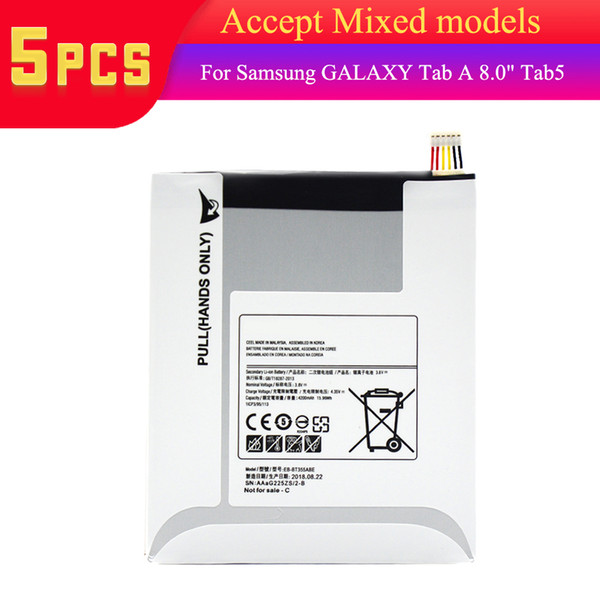 5pcs High Quality EB-BT355ABE For Samsung Tab 3 8.0 T310 T315 4200mAh Replacement battery tablets + fast shipping